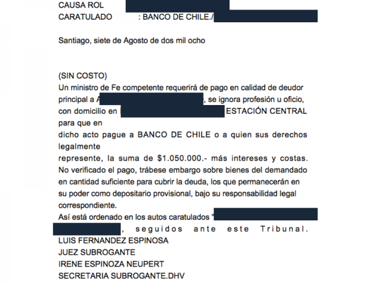 Tercerías y Embargos en Chile | DCWABOGADOS